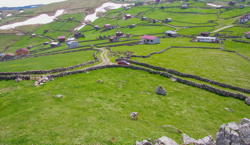 stone, scenics, scenics - nature, tranquil scene, no people, europe, nature, architecture, day, Grassland, turkey, land, hill, green field, landscape, field