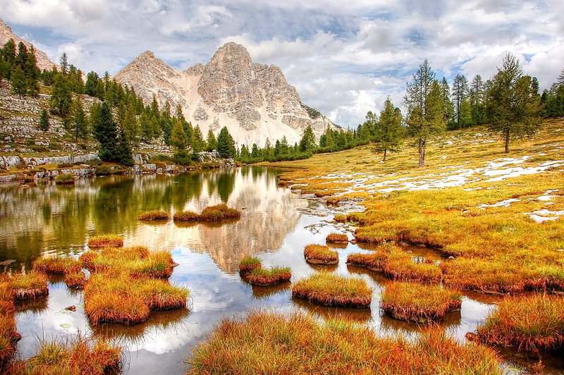 summer, river, environment, pine tree, plant, landscape, italy, view, land, mountain, holiday, blue sky, cloud - sky, sky, water, brown, near, 2K, reflection