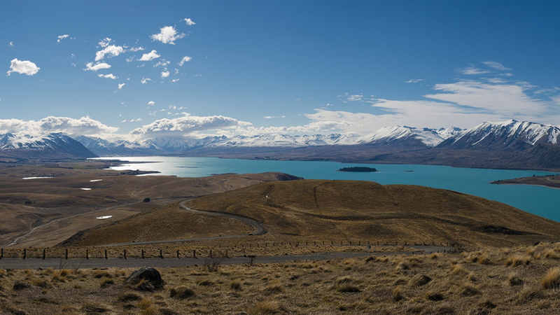 beauty in nature, snowcapped mountain, scenics - nature, tranquility, tranquil scene, mountains, outdoors, winter, water, New Zealand, land, nature, snow