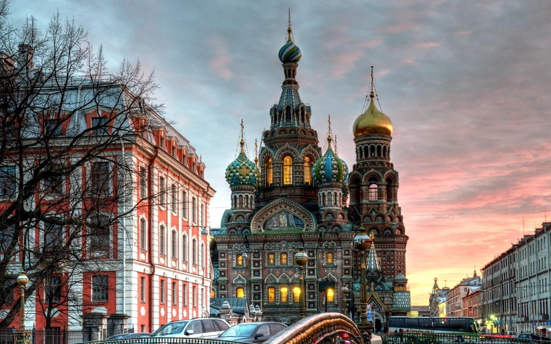 church, domes, moscow, 1080P, orthodox, nature and landscapes, magnificent, city, hdr