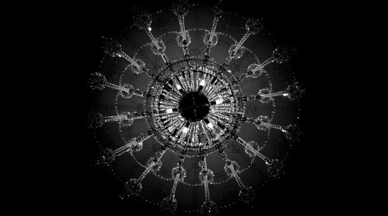 white, outdoors, 5K, shape, blissdom, fragility, Lights, Ceiling, water, chandelier, no people, luxury, Tennessee, magnoliaballroom, Black and White, Monochrome