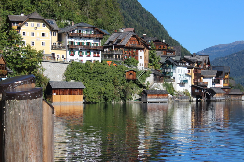 no people, unesco, city, outdoors, building, lake, hallstatt, world heritage, architecture, built structure, mountain, homes, residential district, nature