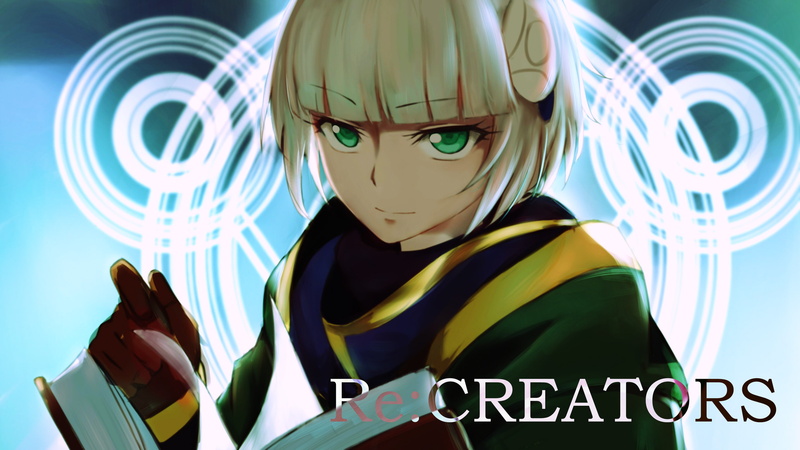 2K, Meteora Österreich, green eyes, blonde, anime girls, Re:CREATORS, books