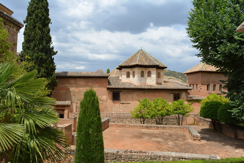 fortress, place of worship, palace, building Exterior, Landscape, arabic, sky, nature, 5K, garden, religion, Castle, Andalusia, architecture And Buildings