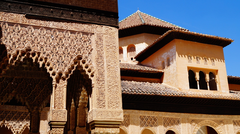 journey, day, ornate, sunny day, style, travel, building, andalusia, summer, wall, no people, the past, spain, low angle view, religion, 5K, nature, place of worship