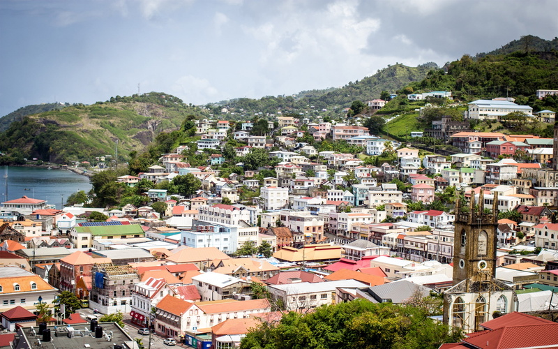 townscape, Granada, crowded, crowd, mountain, building exterior, high angle view, tree, city, water, nature, town, 2K, plant, cityscape, built structure