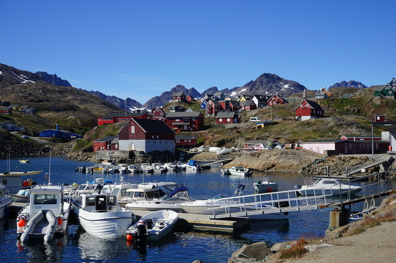 several, building, day, transportation, 5K, built structure, mountain, greenland, architecture, land, nature, water, nautical vessel, boats, mountain range