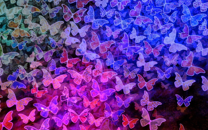 no people, full frame, butterfly, creativity, nature, blue, beauty in nature, vibrant color, art and craft, abundance, multi colored, decoration, outdoors
