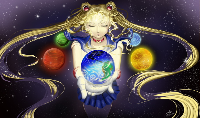 2K, sailormoon, fantasy, anime, girls, space, usagi