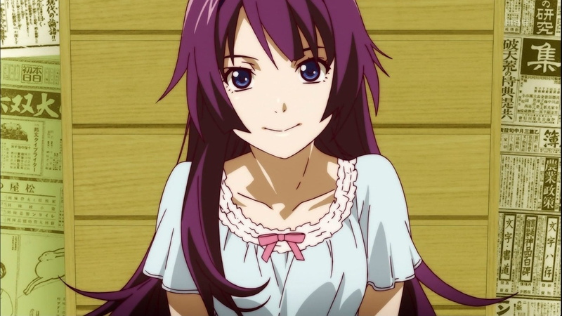 bakemonogatari, portrait, built structure, indoors, teenager, script, text, Monogatari (Series), leisure activity, creativity, illustration, hairstyle
