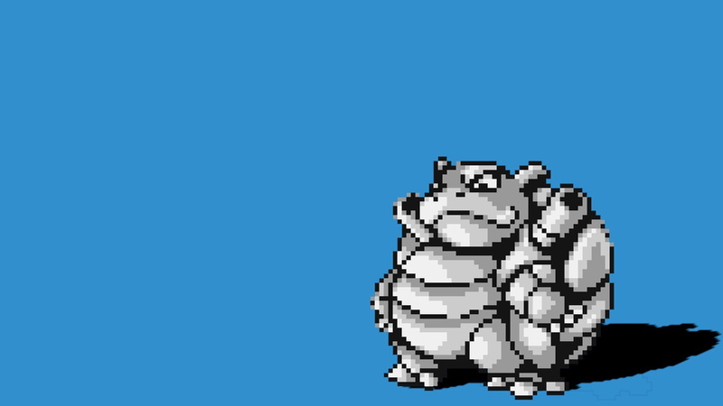 1080P, minimalism, background, blue background, blue, blastoise