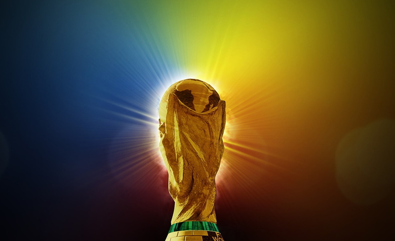 gold, back lit, lens flare, hd, yellow, human body part, illustration, waist up, digital composite, cup, adult, light - natural phenomenon, Fifa, 2014