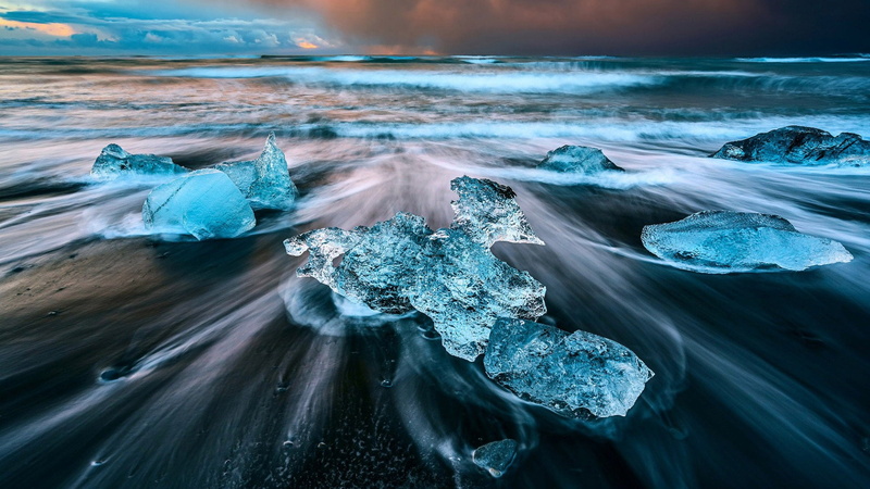 ice, close, turtle, art, shape, digital, lagoon, greenish blue, nature, water, light, clean, cold temperature, clear, scenics - nature, long exposure