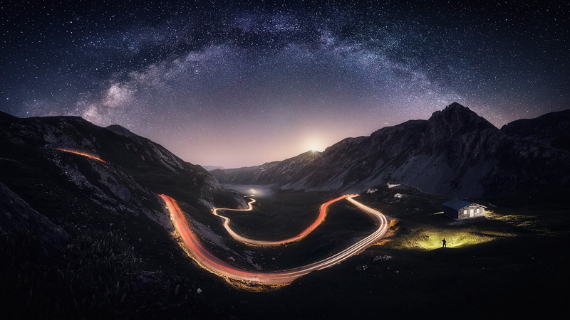 nature, environment, space and astronomy, pattern, water snake, mountain range, outdoors, grunge, landscape, worm, snake, galaxy, no people, night, sea snake