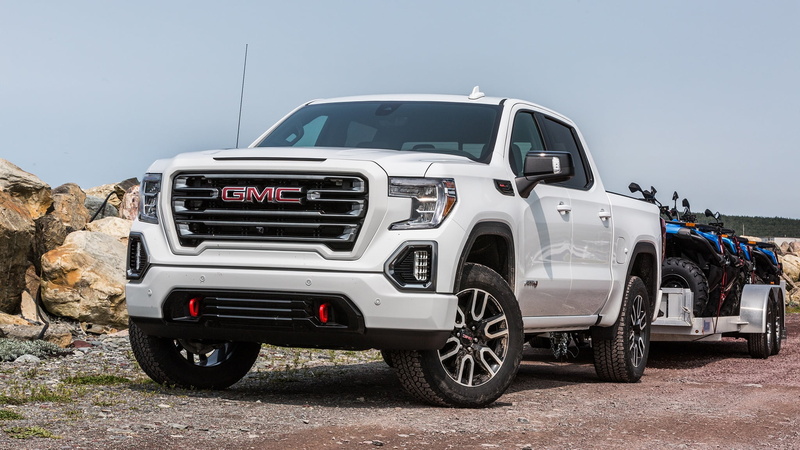 Pickup, 1080P, White Car, GMC Sierra Denali, Car, GMC