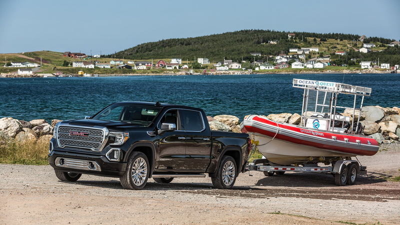 Car, Boat, Pickup, GMC, 1080P, Black Car, GMC Sierra Denali