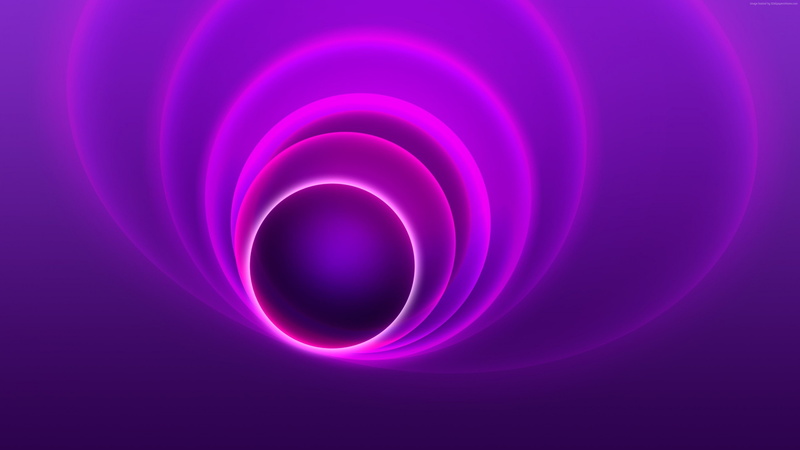 iphone 7, apple, 4K, 4k, circle, 5k, purple, abstract