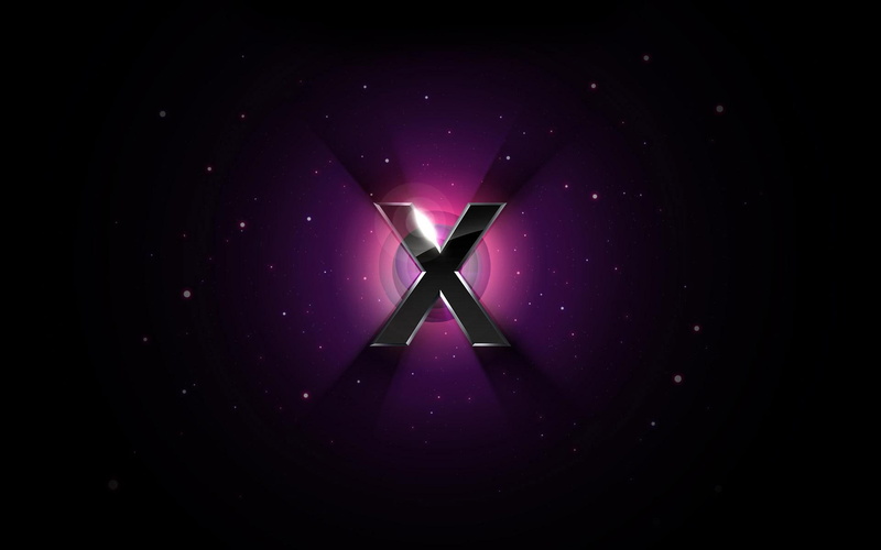 black, apple, os, 1080P, x, purple, dark