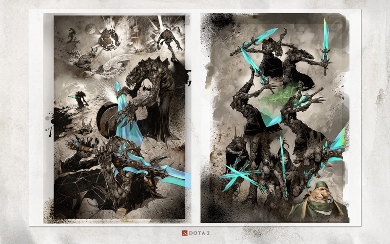 architecture, wall - Building Feature, men, game, built structure, human representation, drawing, creativity, growth, dota, old, art and craft, halloween