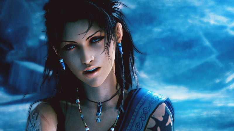 character, outdoors, Final Fantasy XIII, digital, looking at camera, looking, focus on foreground, young adult, women, beauty, front view, anime, young women