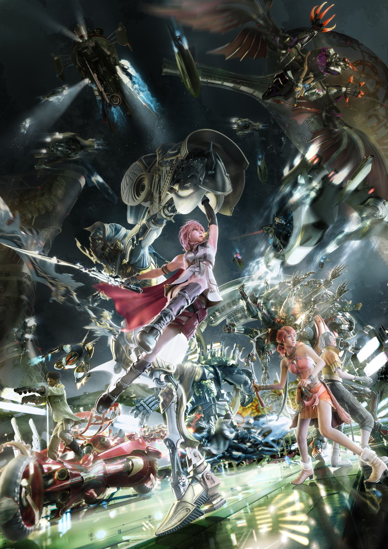 Claire Farron, Final Fantasy XIII, Hope Estheim, 2K, video games, spaceship, Oerba Yun Fang, Eidolon, sword, Sazh Katzroy, Oerba Dia Vanille, Snow Villiers