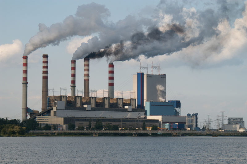 building exterior, poluation, chimney, no people, factory, industry, air pollution, waterfront, pollution, atmospheric, fumes, contamination of the, built structure