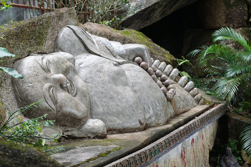 figure, hypnosis, plant, monastery, belly, monk, rock - object, statue, creativity, tree, china, no people, therapy, luck, representation, solid, harmony