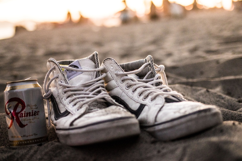 still life, high, menswear, absence, canvas shoe, sand, shoe, focus on foreground, seashore, top, shoes, white, selective focus, sports shoe, compatibility