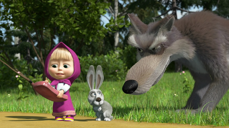 real people, one person, animal, vertebrate, nature, hare, mammal, Masha and the bear, pets, girls, outdoors, animal themes, innocence, plant, grass, fun