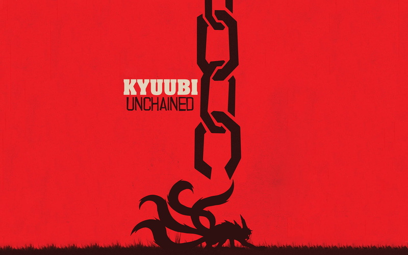 720P, anime, crossover, Kyuubi, Naruto Shippuuden, Django Unchained