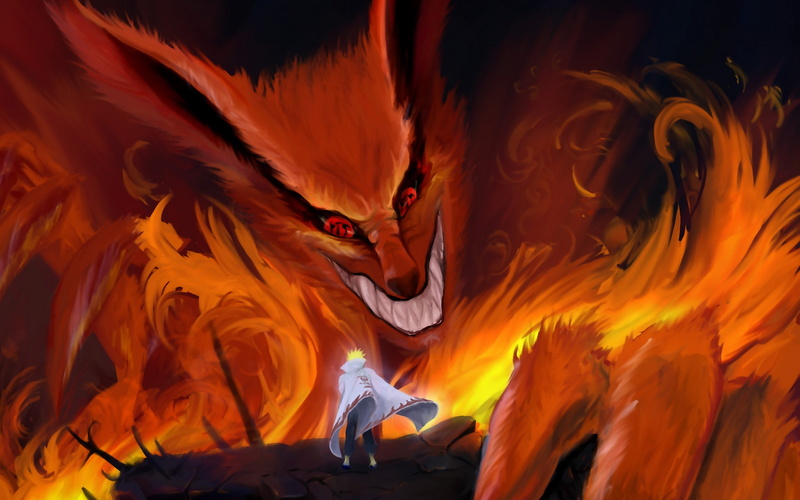 minato, art, shippuden, 2K, Kyuubi, Naruto: Shippuden, naruto, anime, namikaze, yondaime, x, hd