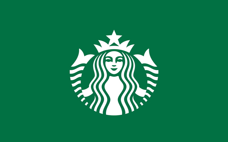 illustration, green, emotion, human face, starbucks, celebration, logo, green color, art and craft, animal body part, white color, human body part, black color