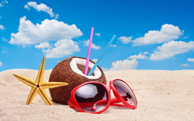 sun, beach Towel, beach, black, starfish, tropical Climate, vacations, beauty in nature, sea, leisure Activity, water, copy Space, coastline, straws, frames