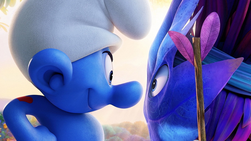 illustration, best animation movies, female, infront, Smurfs: The Lost Village, 2K, Hefty, smurf