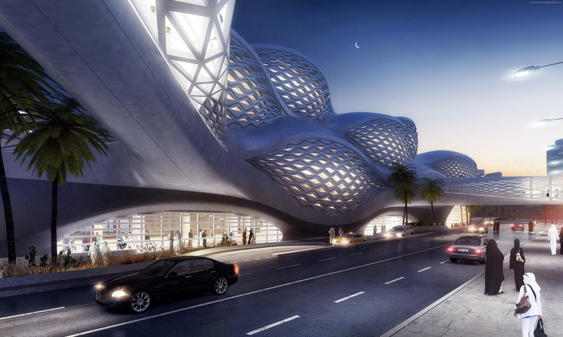 Metro station, Saudi Arabian, 4K, Travel, Tourism