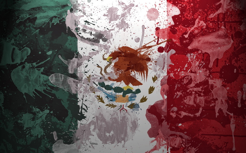 mexico, color, texture, white, flag, 720P