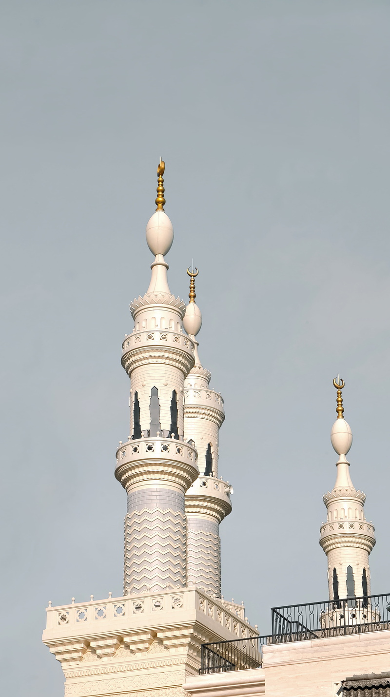 ornate, indonesia, tower, building exterior, city, masjid suciati saliman, building, architecture, nature, white color, architectural column, travel destinations