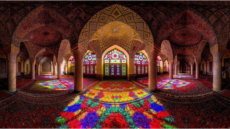spirituality, building, pattern, floral pattern, 1080P, travel destinations, masjid, indoors, religion, the past, place of worship, built structure, life