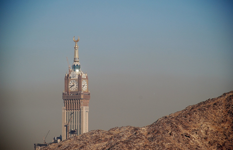 nature, sky, water, cloud, mountain, mecca, land, sunrise, built structure, travel, famous Place, history, travel destinations, day, spire, 2K, clear sky