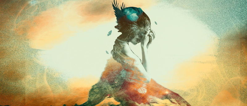 nature, motion, art and craft, portrait, women, photo manipulation, woman, creativity, emotion, adult, auto post production filter, multiple exposure