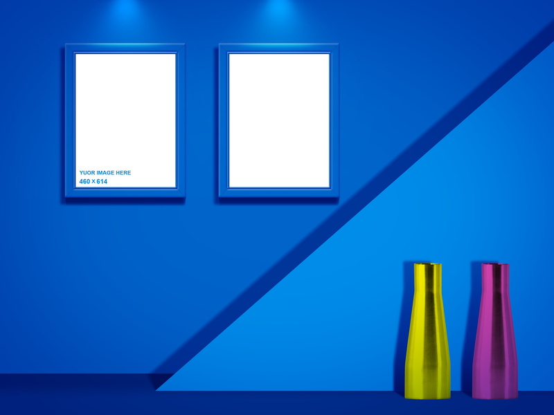 wall, template, blue, 2K