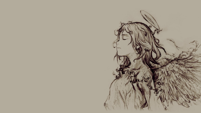 1080P, anime girls, Rakka, Haibane Renmei