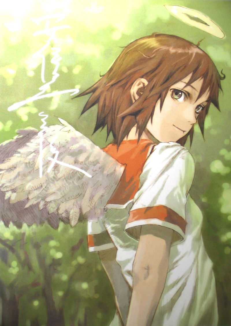 halos, renmei, rakka, yoshitoshi, video, girls, wings, haibane, x, halo, anime, 1080P, abe, games, Haibane Renmei, art, hd
