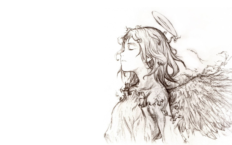 background, rakka, haibane, renmei, simple, 720P