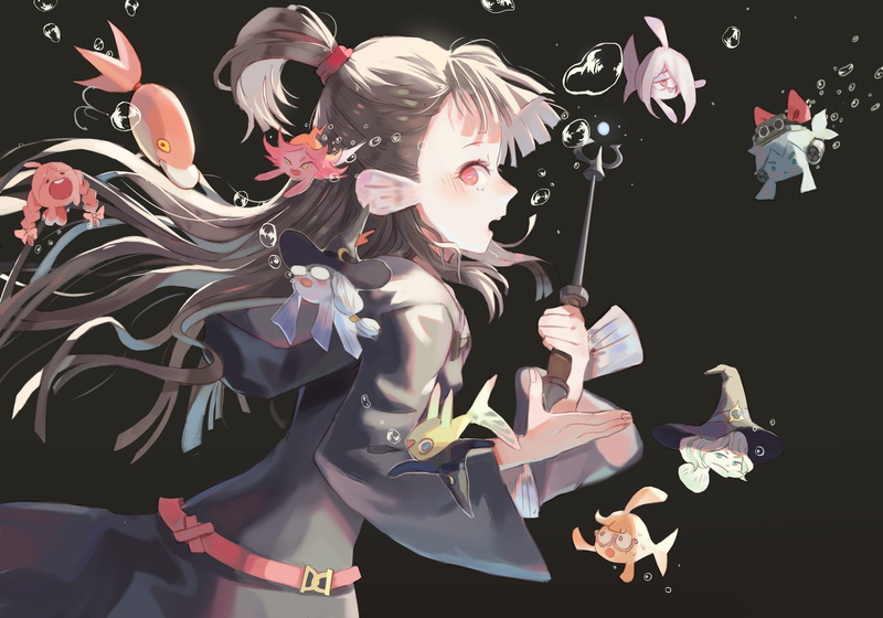 academia, konachan, animal, witch, yanson, 2K, little, pisces, kagari, 241468, bubbles, hat, sensei, charistes, shrimp, akko, manbavaran, lotte, com, ursula