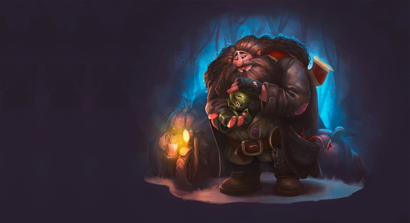 Redglow Hagrid, illustrations, 1080P, fantasy, art, Harry Potter, John. K. Rowling, Rubeus Hagrid, Tubik Arts