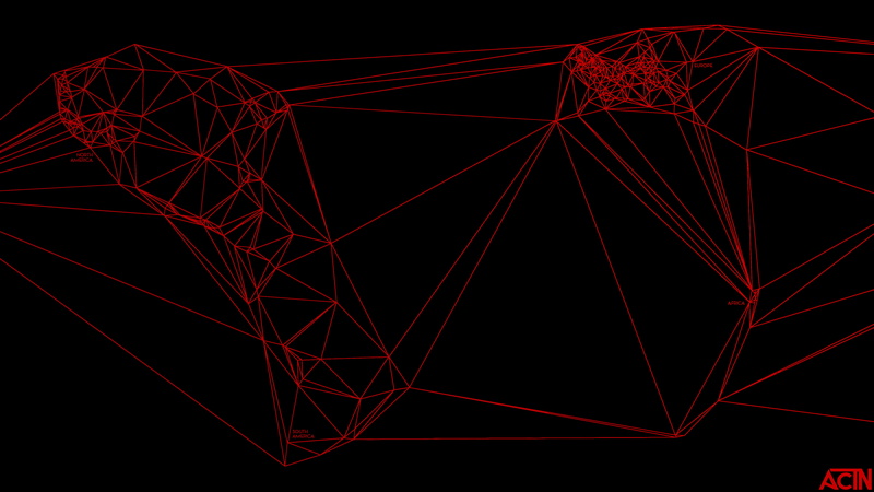 shape, Nicholas Felton, no people, black color, abstract, backgrounds, complexity, map, black background, creativity, pattern, geometry, glowing, world