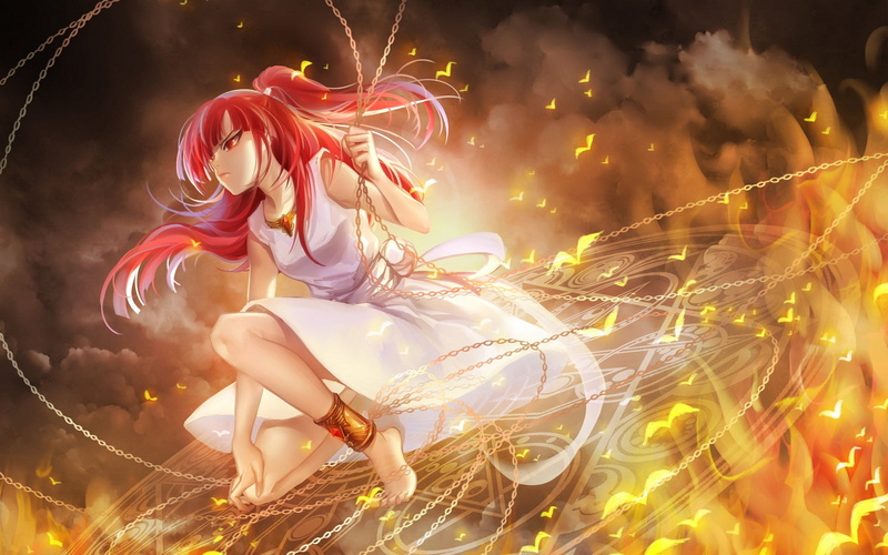 Anime, arts culture and entertainment, lifestyles, blurred motion, Magic, young adult, illuminated, young women, Chain, celebration, leisure activity, White Dress