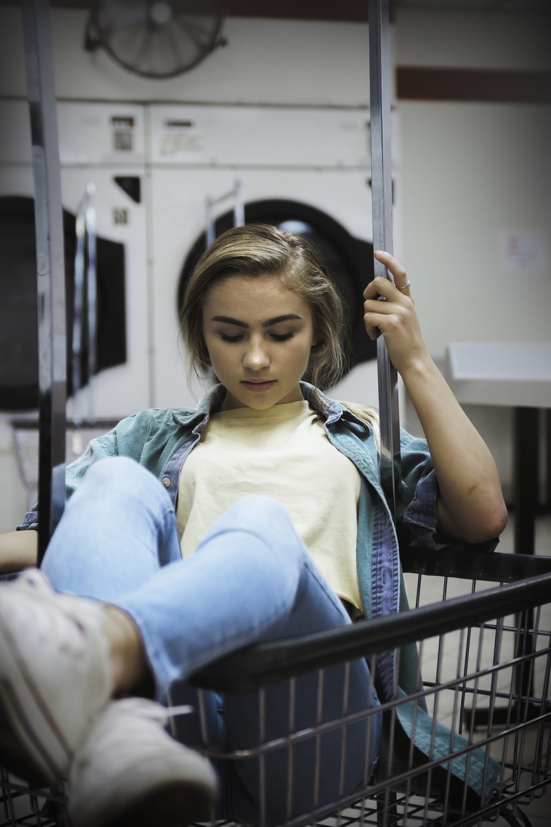 cart, beautiful woman, woman, human, hairstyle, grocery, clothing, real people, selective focus, costume, young women, denim, lifestyles, looking, new orleans
