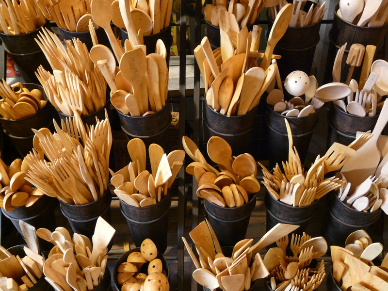 choice, Knife, diameter wood, wooden cutlery, for sale, kitchen, fork, Cutlery, retail, wooden spoon, wood - material, kitchen utensil, backgrounds, full frame